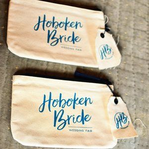 Hoboken Bride zipper pouches - Lot of 2